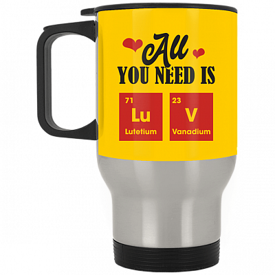 14 oz. Silver Travel Mug