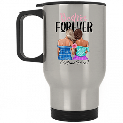 14 oz. Silver Travel Mug