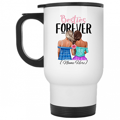 14 oz. White Travel Mug