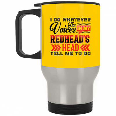14 oz. Silver Travel Mug