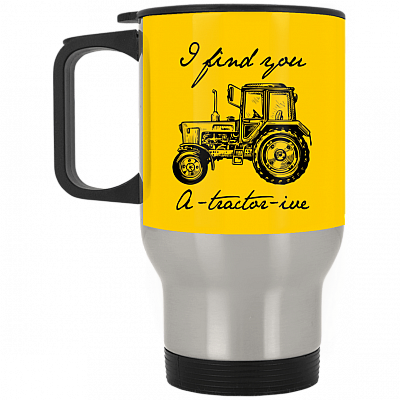 14 oz. Silver Travel Mug