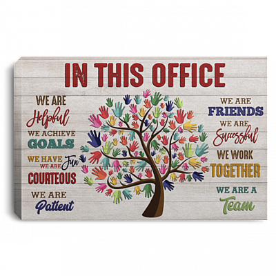 In This Office Framed Canvas - Unframed Poster