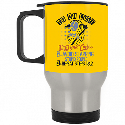 14 oz. Silver Travel Mug