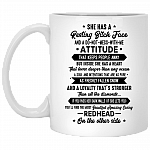 She Has A Resting Bitch Face And A Do Not Mess With Me Attitude Coffee Mug - Beer Stein - Water Bottle