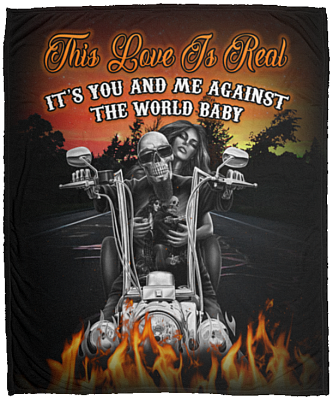 This Love Is Real It's You And Me Against The World Baby Fleece Blanket - Premium Sherpa Blanket - Woven Blanket