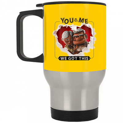 14 oz. Silver Travel Mug