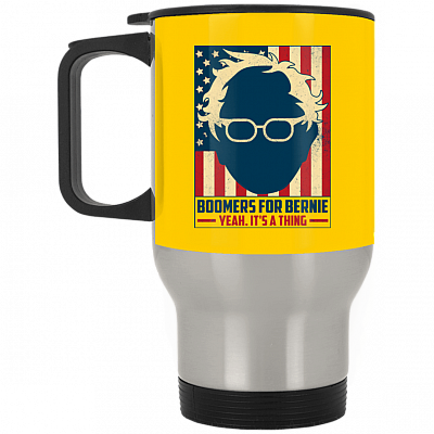 14 oz. Silver Travel Mug