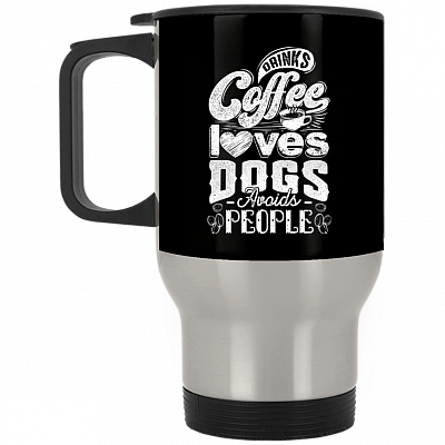 14 oz. Silver Travel Mug