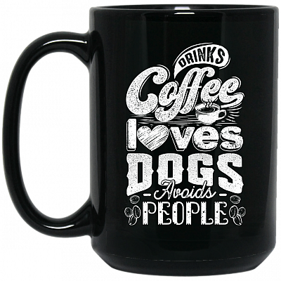15 oz. Black Mug