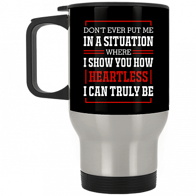 14 oz. Silver Travel Mug