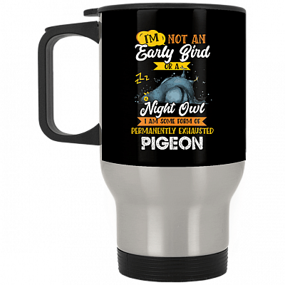 14 oz. Silver Travel Mug