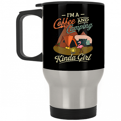 14 oz. Silver Travel Mug