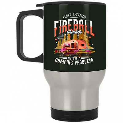 14 oz. Silver Travel Mug