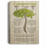 A Chiropractor's Prayer Thank You Lord for Giving My Hands Strength Framed Canvas - Unframed Poster