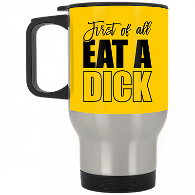 14 oz. Silver Travel Mug
