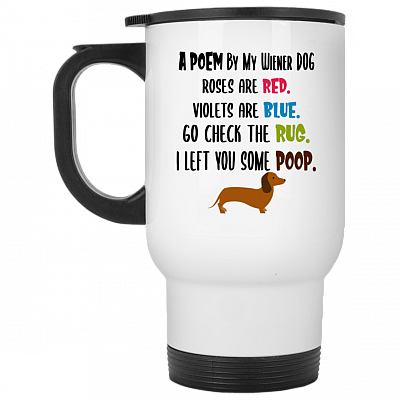 14 oz. White Travel Mug
