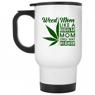 14 oz. White Travel Mug