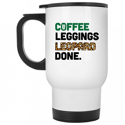 14 oz. White Travel Mug