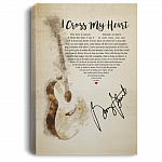 I Cross My Heart Framed Canvas Prints - Home Decor Wall Art