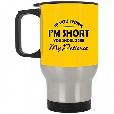 14 oz. Silver Travel Mug
