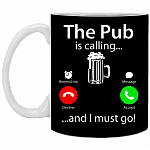 The Pub Is Calling and I Must Go Coffee Mug - Beer Stein - Water Bottle - Color Changing Mug