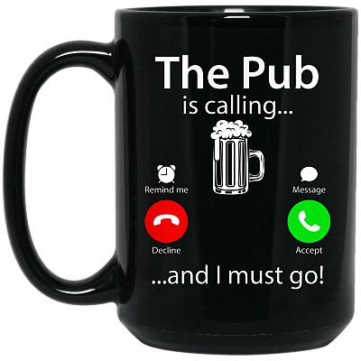 15 oz. Black Mug