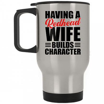 14 oz. Silver Travel Mug
