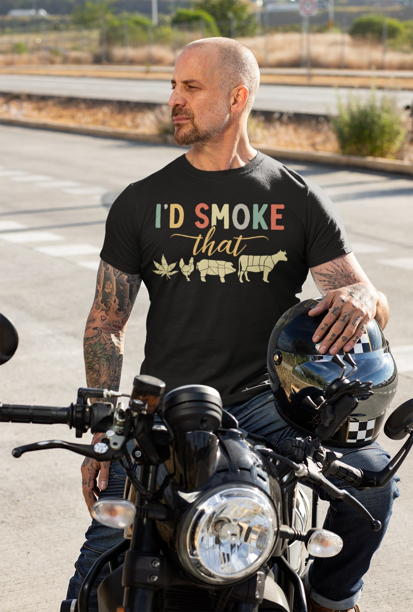 I'd Smoke That BBQ Funny 420 Day T-Shirt
