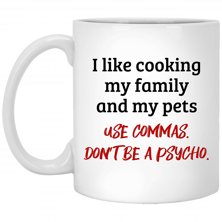 CubeBik I Like Cooking My Family and My Pets Ceramic Coffee Mug - Beer Stein - Water Bottle - Color Changing Mug