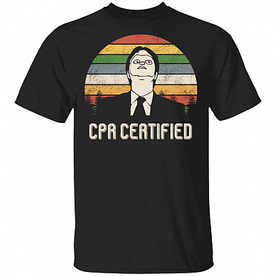 CubeBik CPR Certified T-Shirt - Funny Vintage The Office Shirt