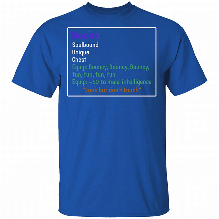 CubeBik Boobs Soulbound Unique Chest Don't Look But Don't Touch T-Shirt