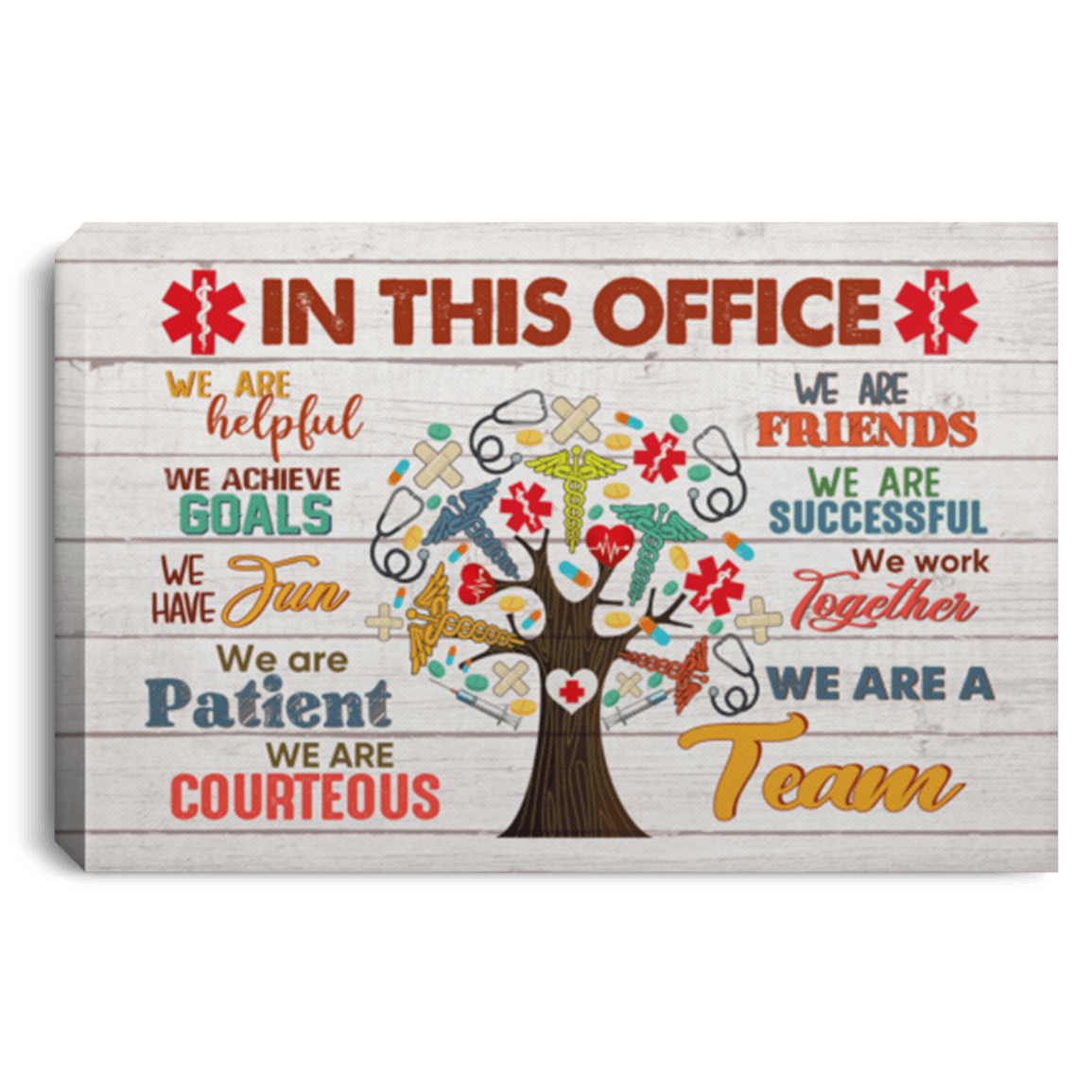 CubeBik In This Office We Are Helpful We Achieve Goals Medical Assistant Framed Canvas Prints - Unframed Poster CubeBik In This Office We Are Helpful We Achieve Goals Medical Assistant Framed Canvas Prints - Unframed Poster