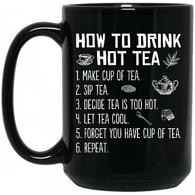 15 oz. Black Mug