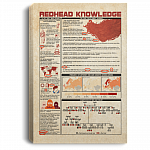CubeBik Redhead Knowledge It's Not Easy Being Ginger Gallery Wrapped Framed Canvas Prints - Redhead Unframed Poster