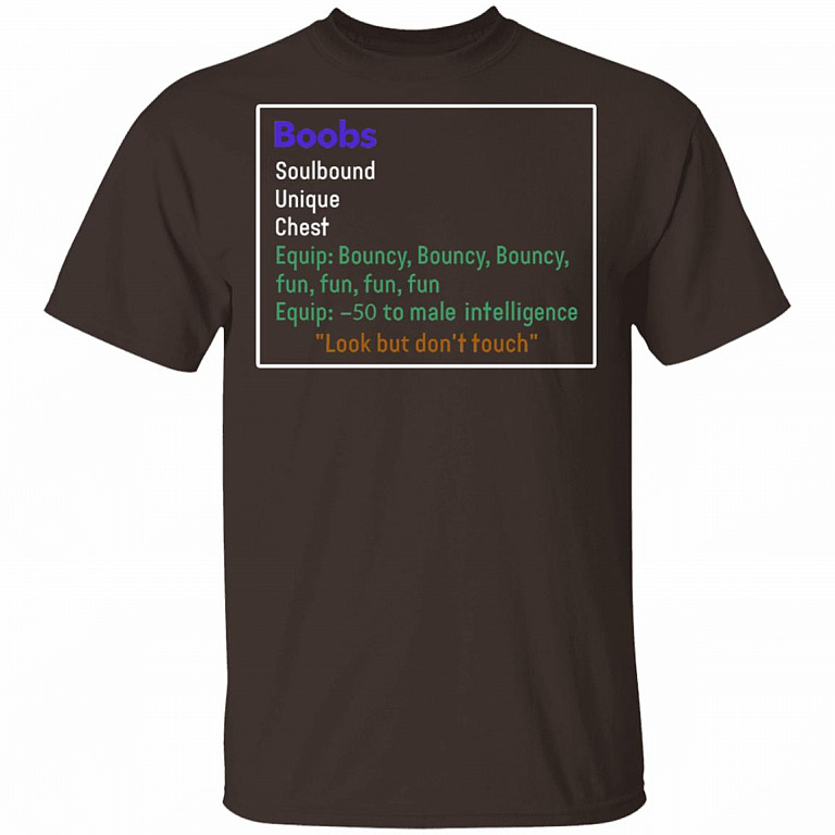 CubeBik Boobs Soulbound Unique Chest Don't Look But Don't Touch T-Shirt