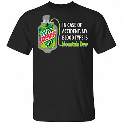 in Case of Accident My Blood Type is Mountain T-Shirt #1