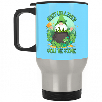 14 oz. Silver Travel Mug