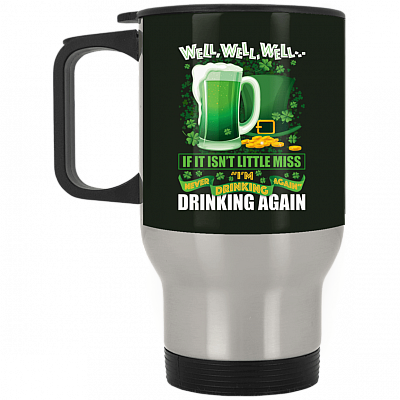 14 oz. Silver Travel Mug