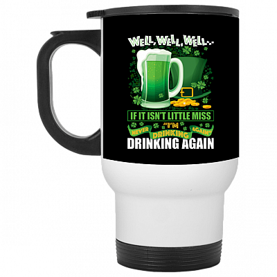 14 oz. White Travel Mug