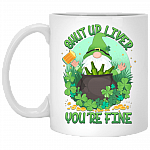 Shut Up Liver You're Fine Irish Ceramic Coffee Mug - Beer Stein - Water Bottle - Color Changing Mug