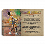 Wrestling Life Lesson Framed Canvas - Unframed Poster