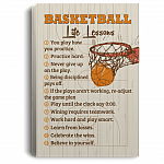 Basket Life Lessons Framed Canvas - Unframed Poster