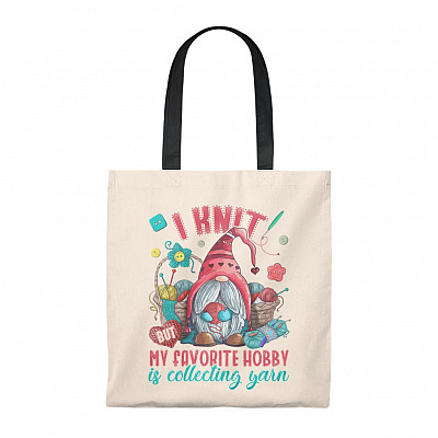 G-Nome I Knit but My Favorite Hobby Is Collecting Yarn Tote Bag - Shoulder Bag - Reusable Bag