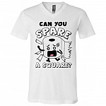 Can You Spare a Square Toilet Pa-Per 2020 White T-shirt - V-neck