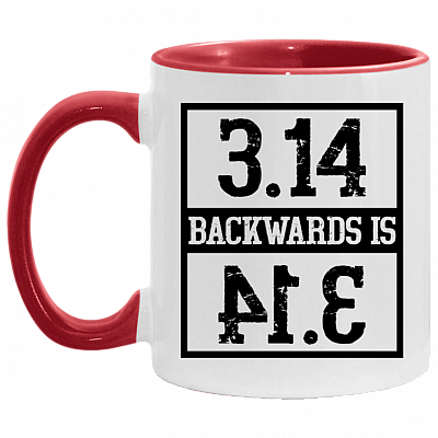 3.14 Backwards Is Pi-E Funny Pun Coffee Mug - Beer Stein - Water Bottle