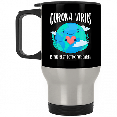 14 oz. Silver Travel Mug