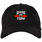 Bikers for Trump Vote Trump 2020 Twill Cap - High-Profile Snapback - Trucker Hat