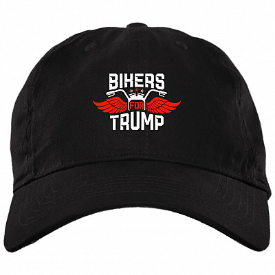 Bikers for Trump Vote Trump 2020 Twill Cap - High-Profile Snapback - Trucker Hat