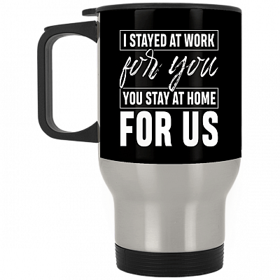 14 oz. Silver Travel Mug