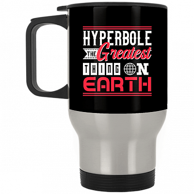14 oz. Silver Travel Mug